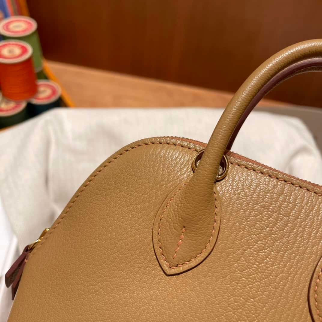 Hermes Mini Bolide Cute Little Shell Bag - Quebracho 91276 | Sandra Bags - Image 5