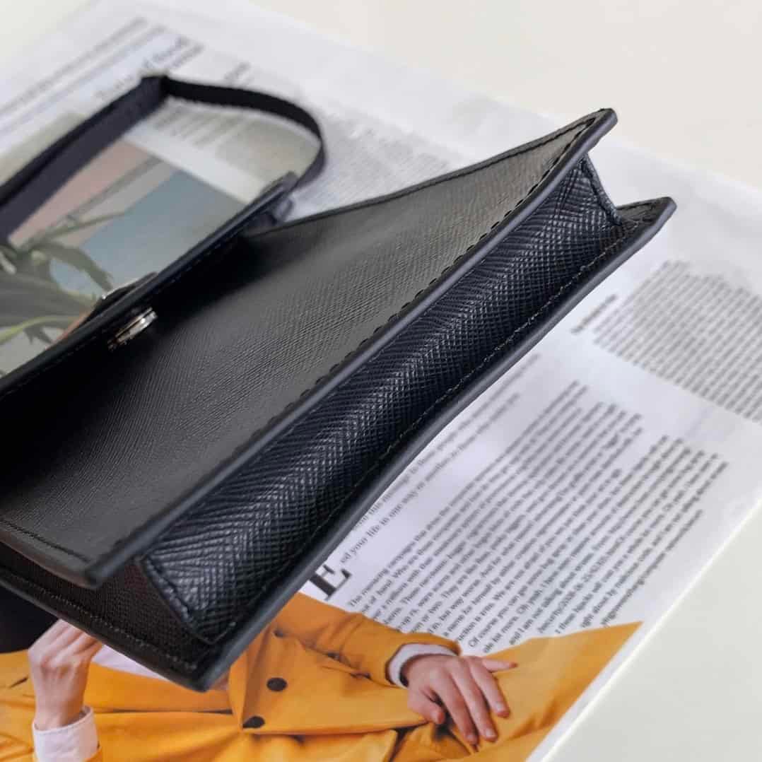 Prada Mobile Phone Bag - Black 36388 | Sandra Bags - Image 5