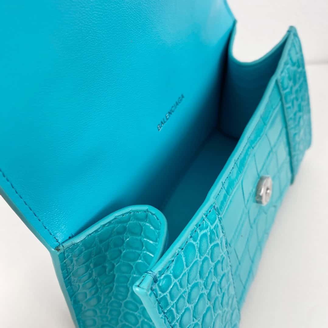 Balenciaga Crocodile XSmall Hourglass Bag - Blue 83876 | Sandra Bags - Image 2