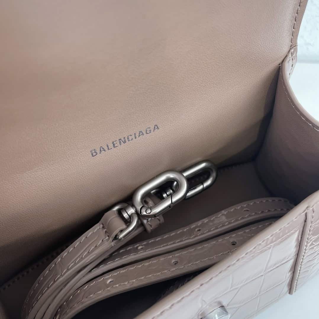 Balenciaga Crocodile XSmall Hourglass Bag - Metal Gray 33313 | Sandra Bags - Image 5