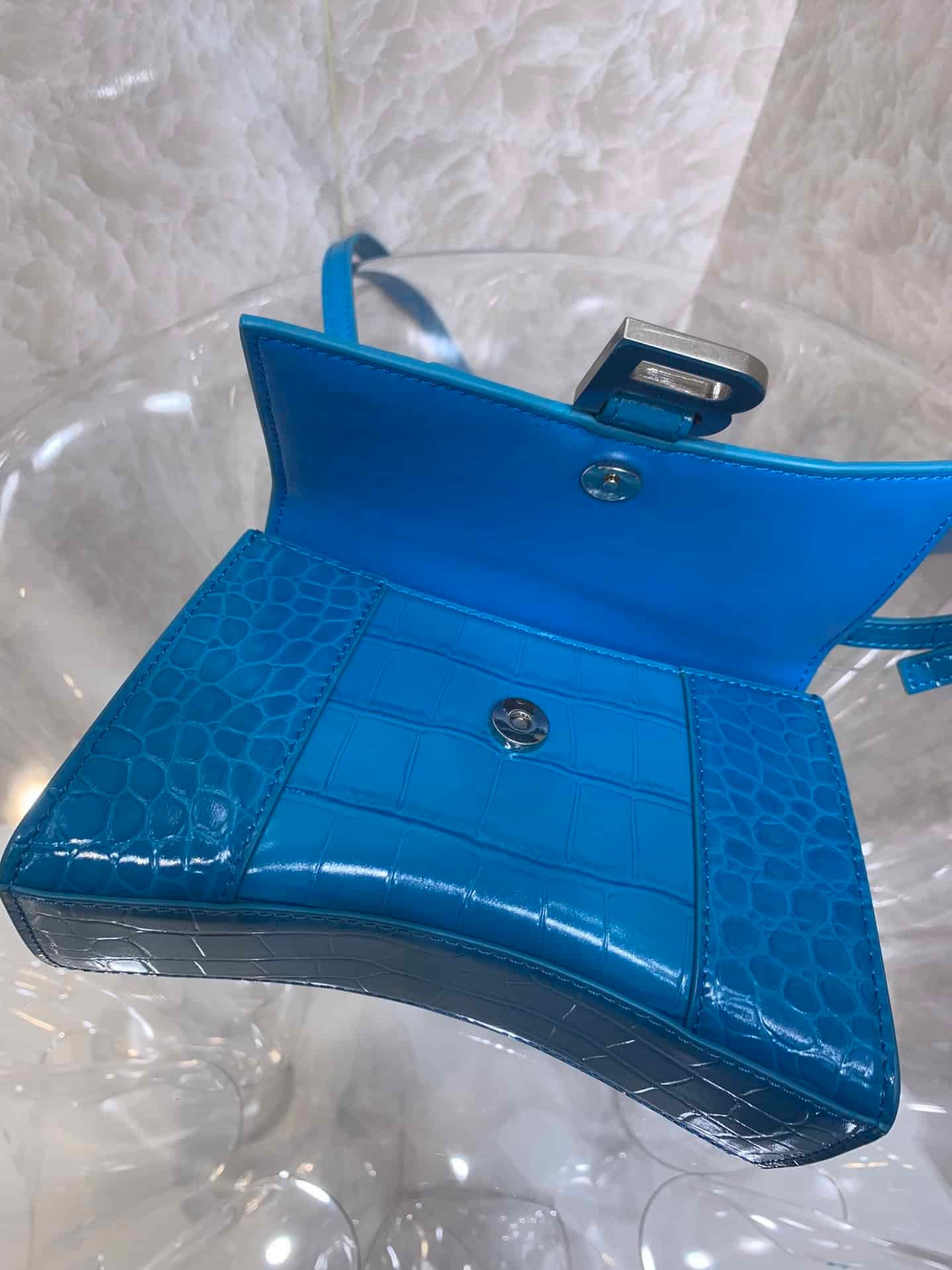 Balenciaga Heavyweight Hourglass Small Bag - Blue 58171 | Sandra Bags - Image 2