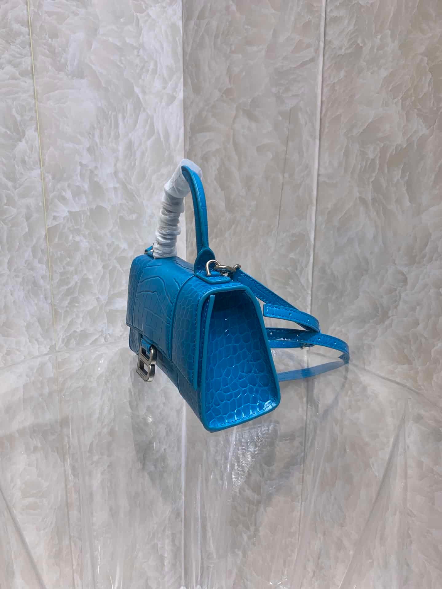 Balenciaga Heavyweight Hourglass Small Bag - Blue 58171 | Sandra Bags - Image 5