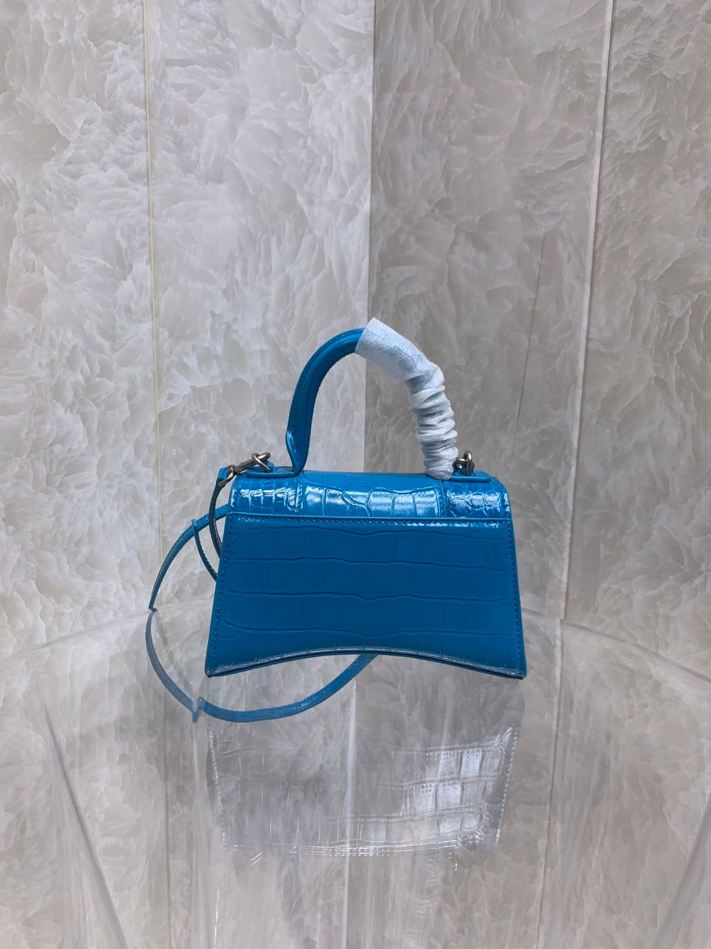Balenciaga Heavyweight Hourglass Small Bag - Blue 58171 | Sandra Bags - Image 4
