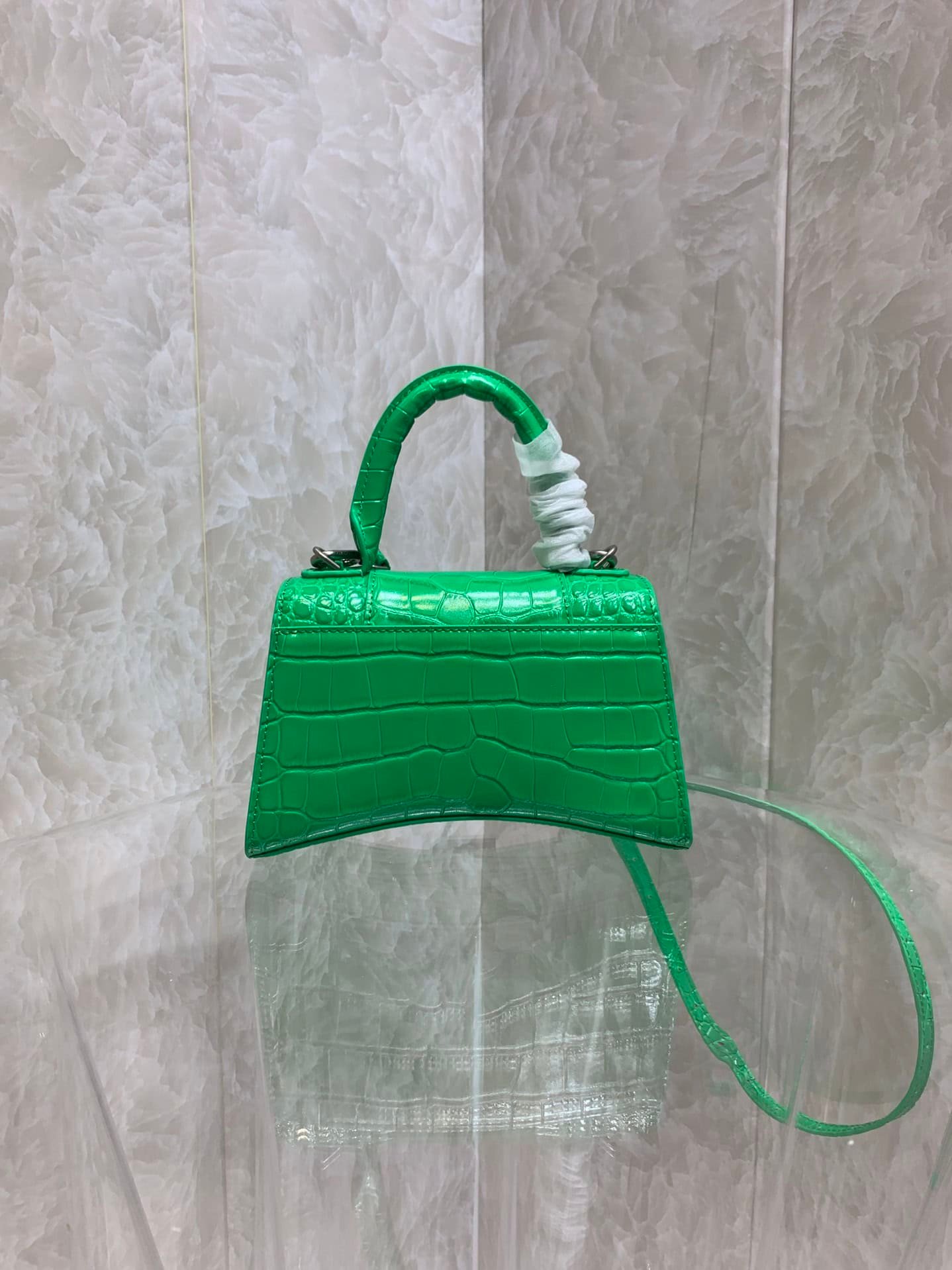 Balenciaga Heavyweight Hourglass Small Bag - Green 26403 | Sandra Bags - Image 5