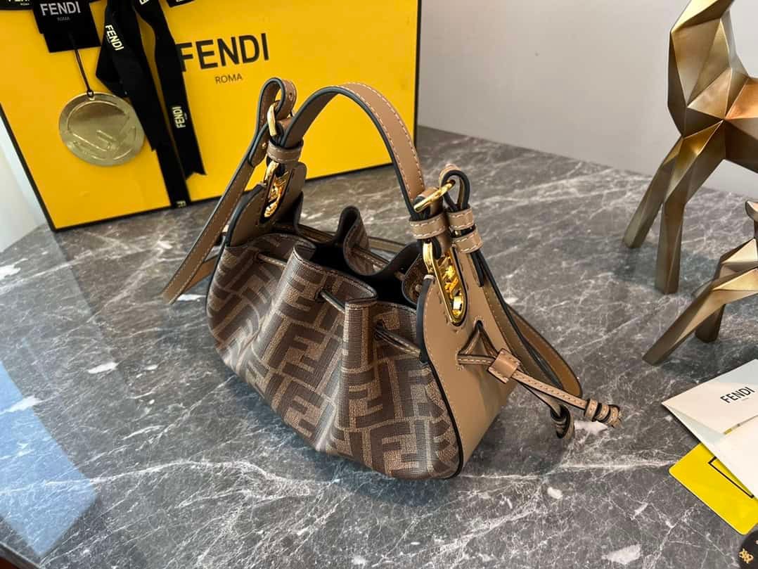 Fendi Pomodorino Mini Handbag - Old Flower 36643 | Sandra Bags - Image 5
