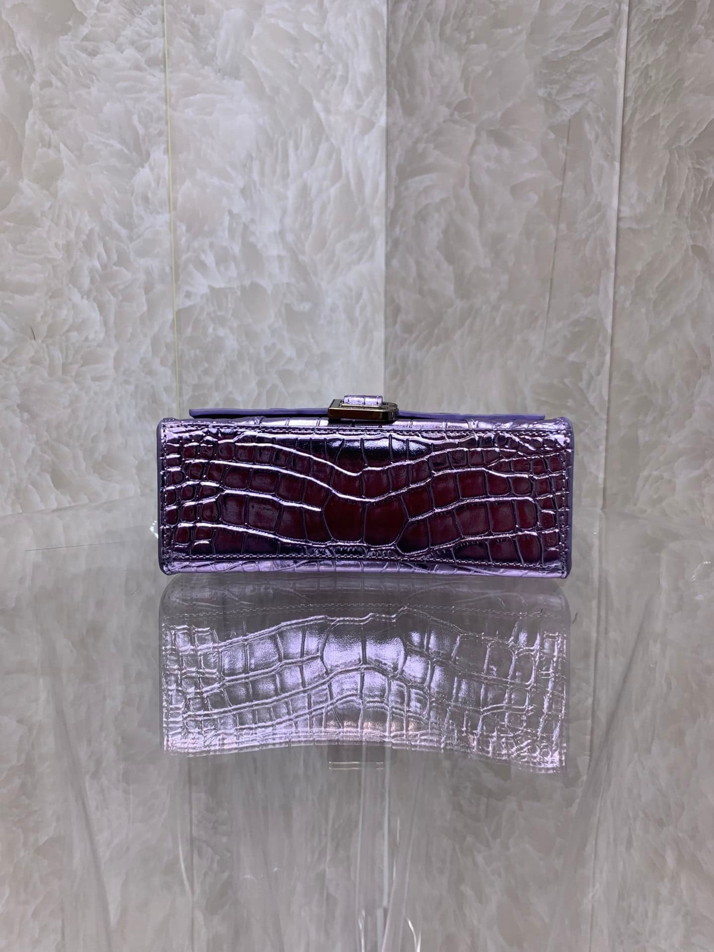 Balenciaga Heavyweight Hourglass Large Bag - Shimmery Purple 26622 | Sandra Bags - Image 3