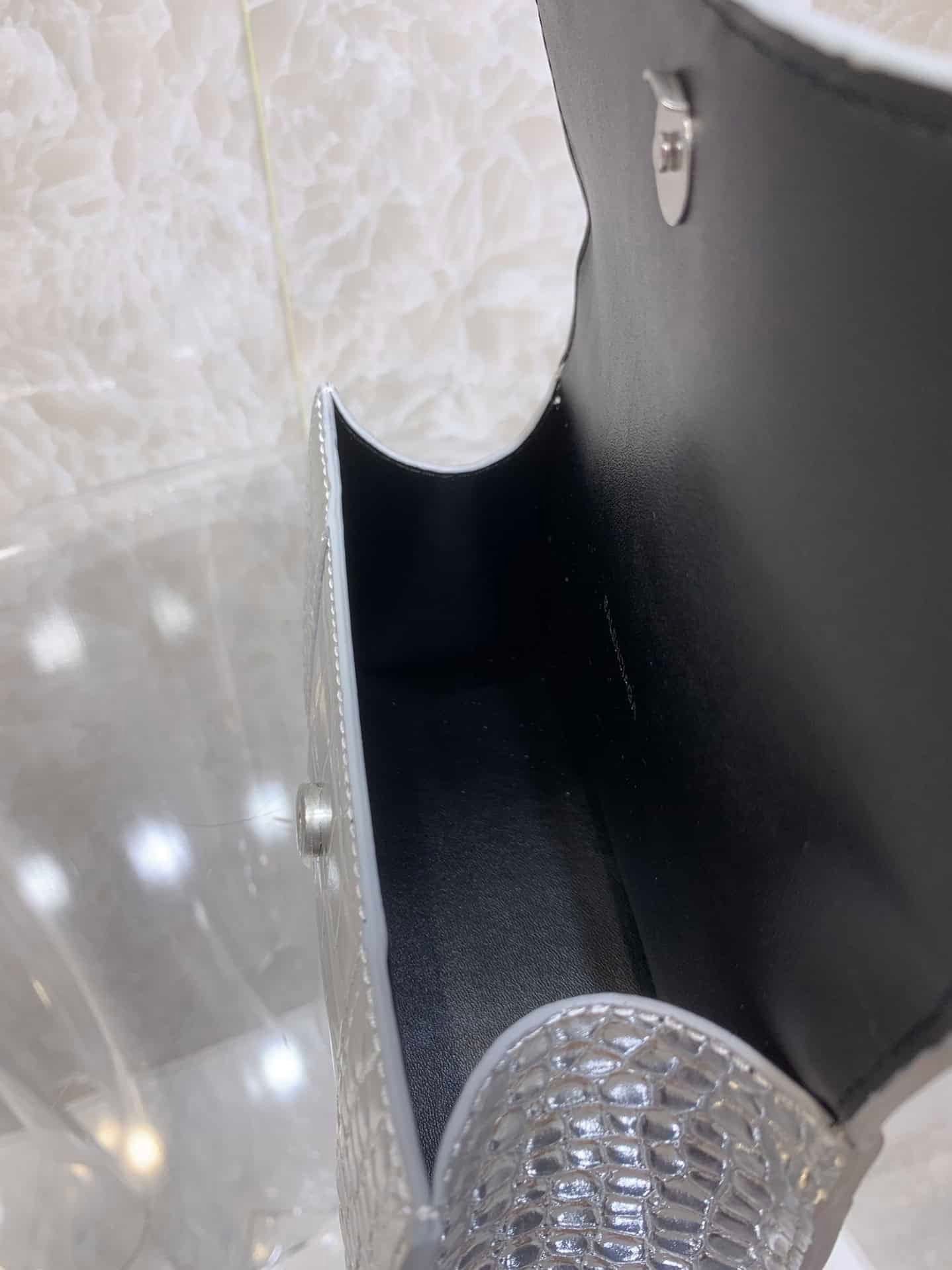 Balenciaga Heavyweight Hourglass Large Bag - Shimmery Silver 65209 | Sandra Bags - Image 5