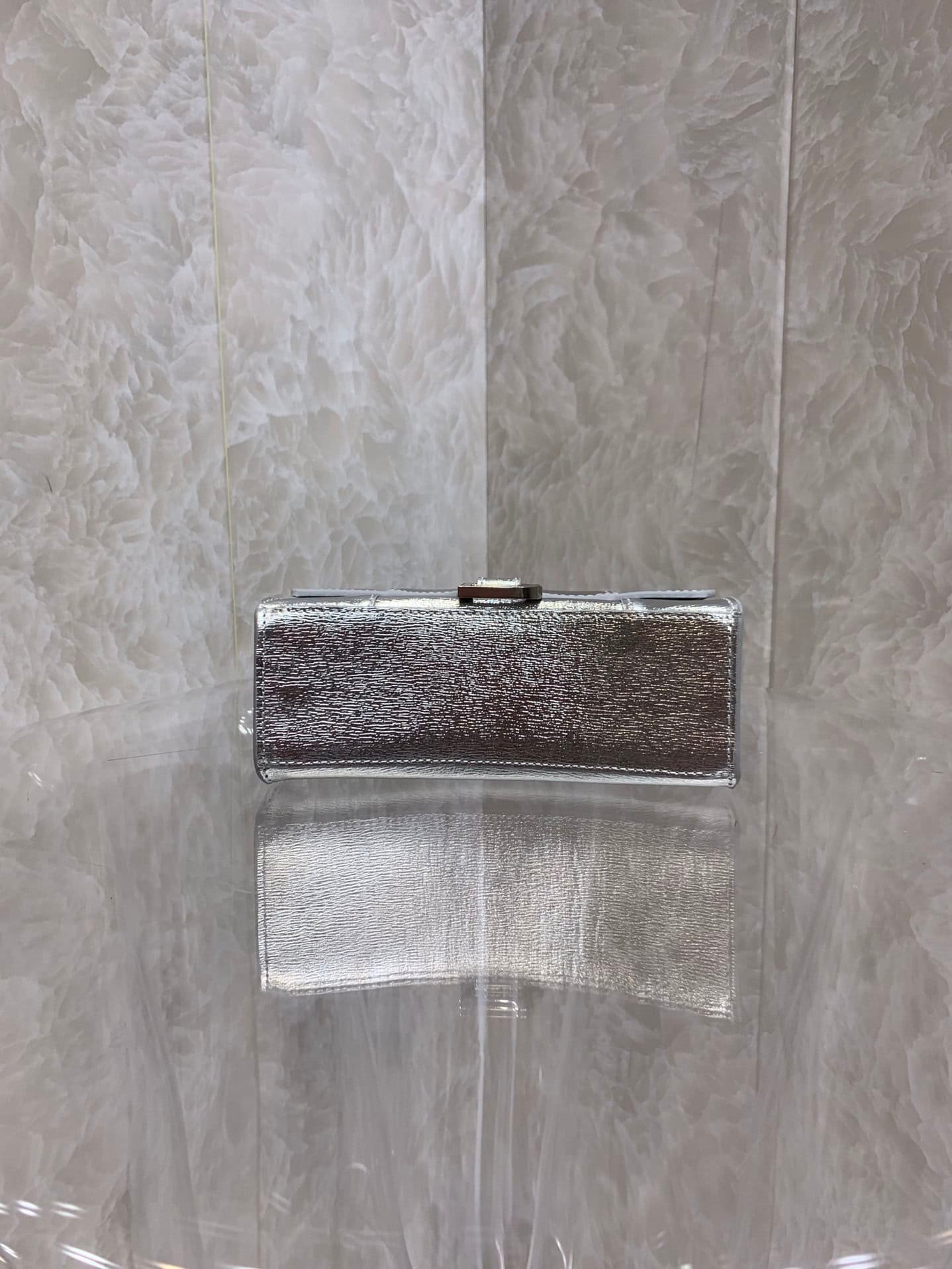 Balenciaga Heavyweight Hourglass Small Bag - Silver 74378 | Sandra Bags - Image 4