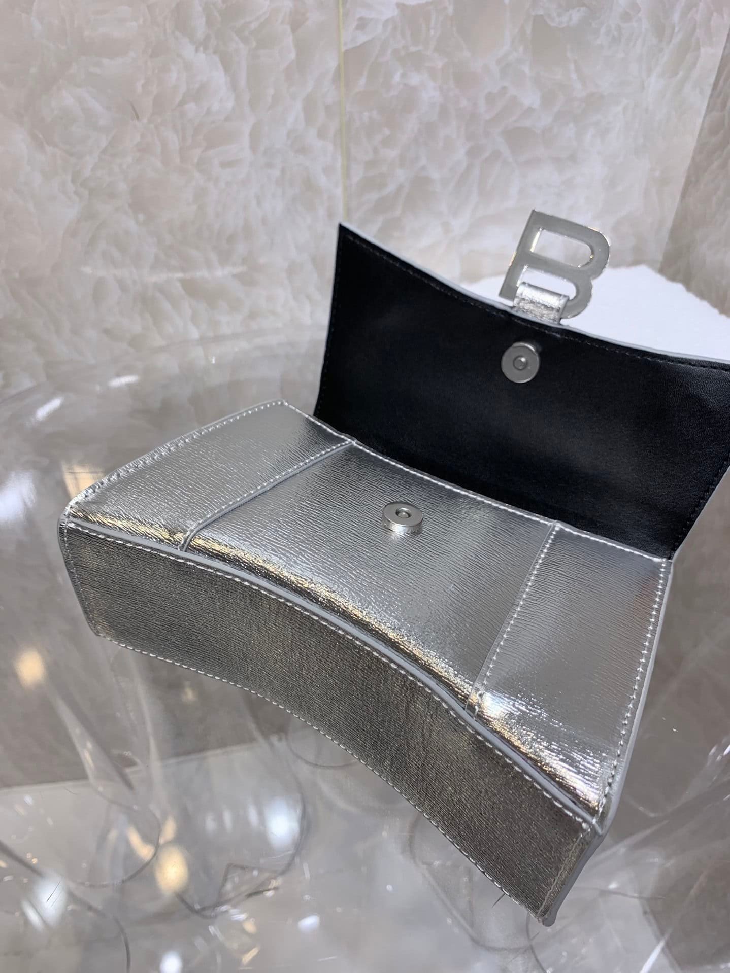 Balenciaga Heavyweight Hourglass Small Bag - Silver 74378 | Sandra Bags - Image 3