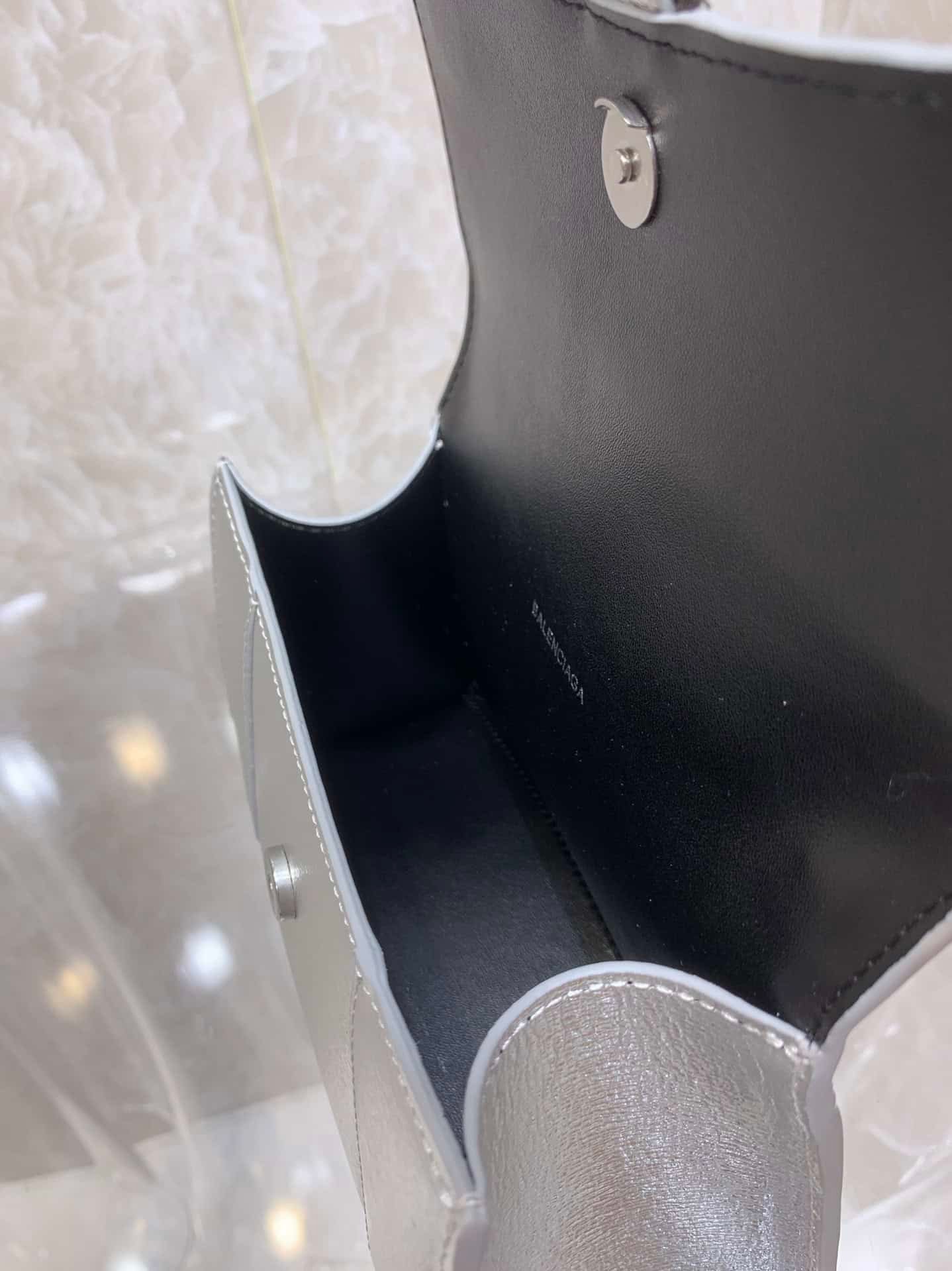 Balenciaga Heavyweight Hourglass Small Bag - Silver 74378 | Sandra Bags - Image 2