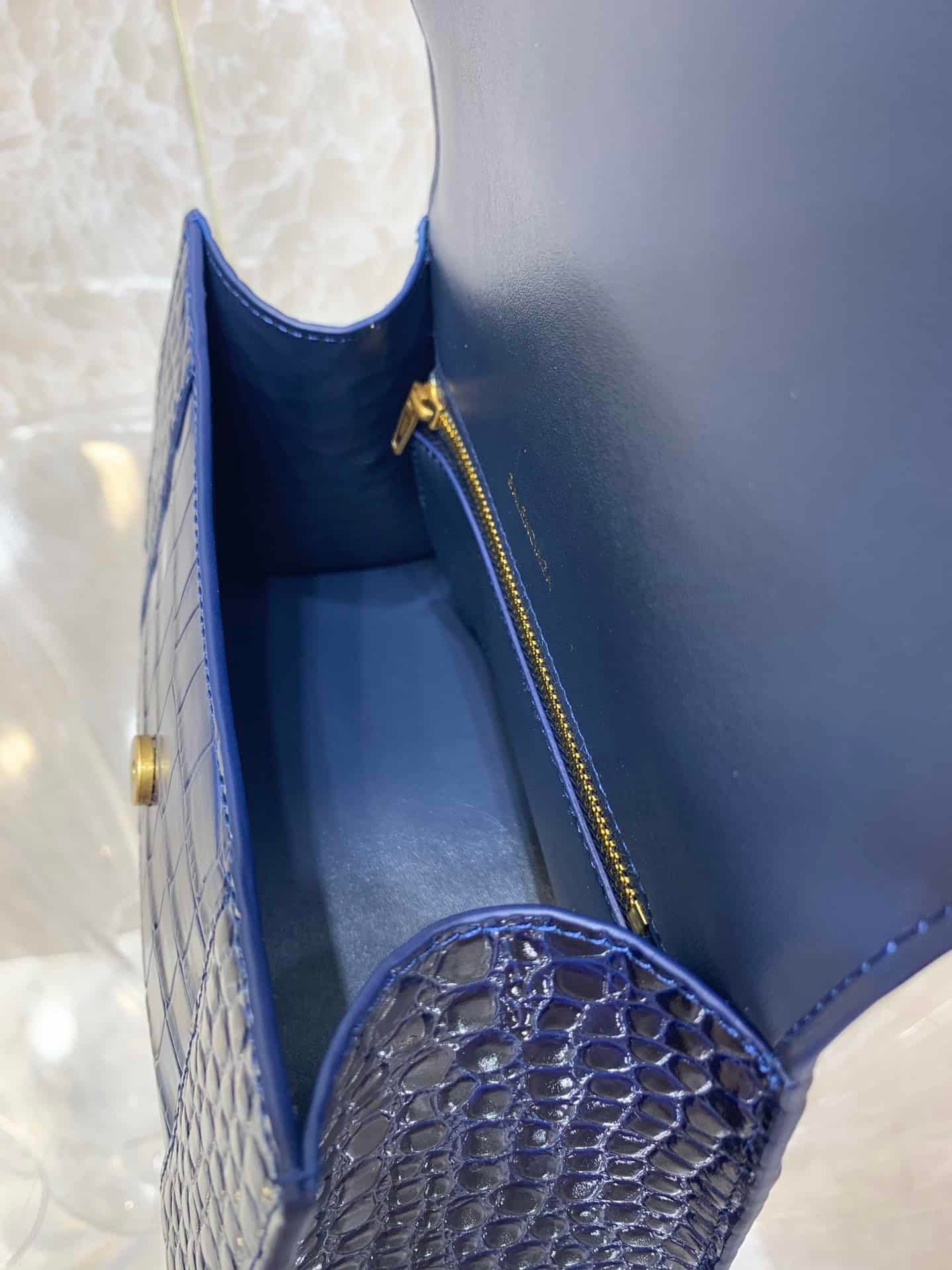 Balenciaga Heavyweight Hourglass Large Bag - Blue 30653 | Sandra Bags - Image 2