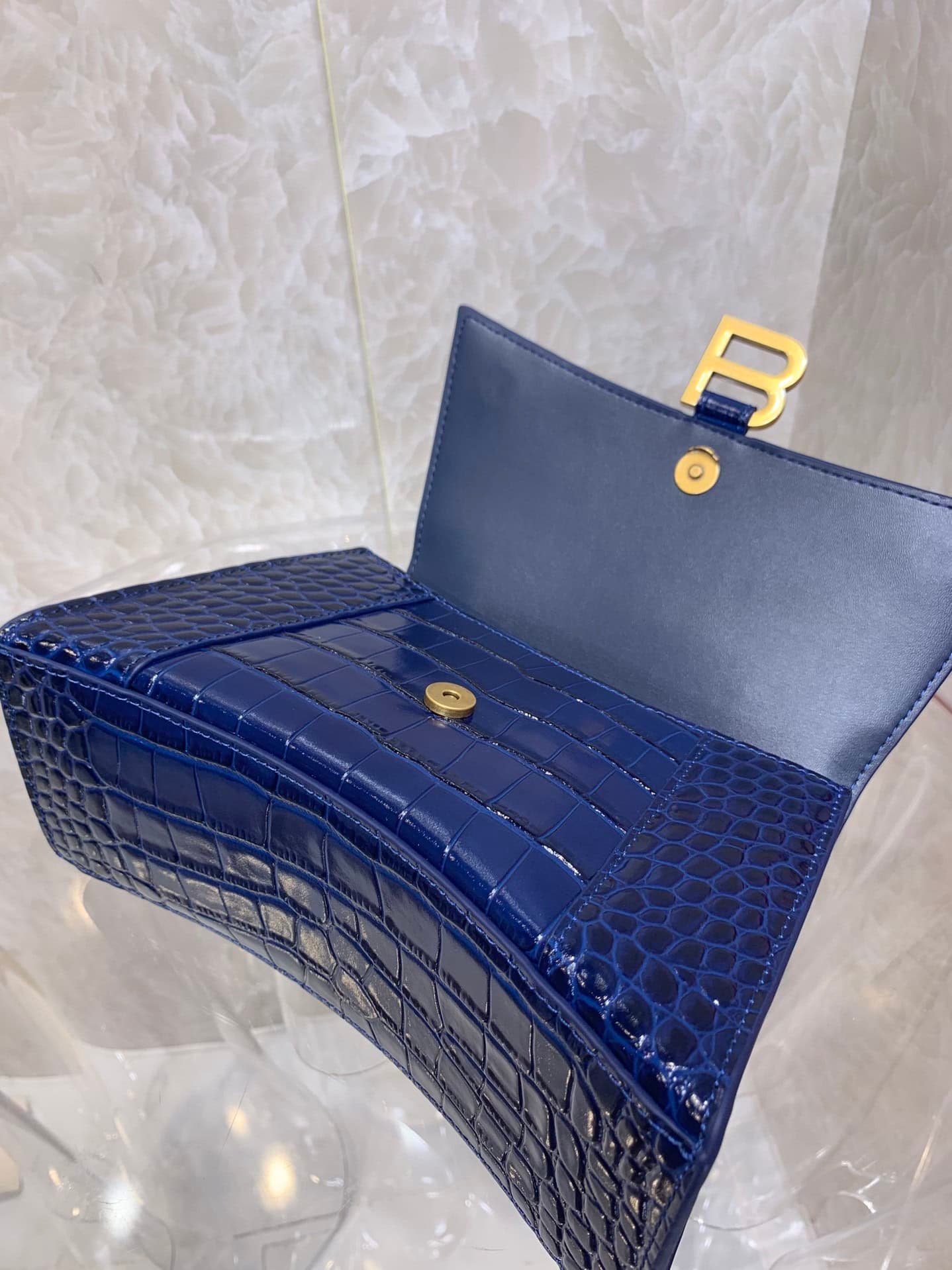 Balenciaga Heavyweight Hourglass Large Bag - Blue 30653 | Sandra Bags - Image 3