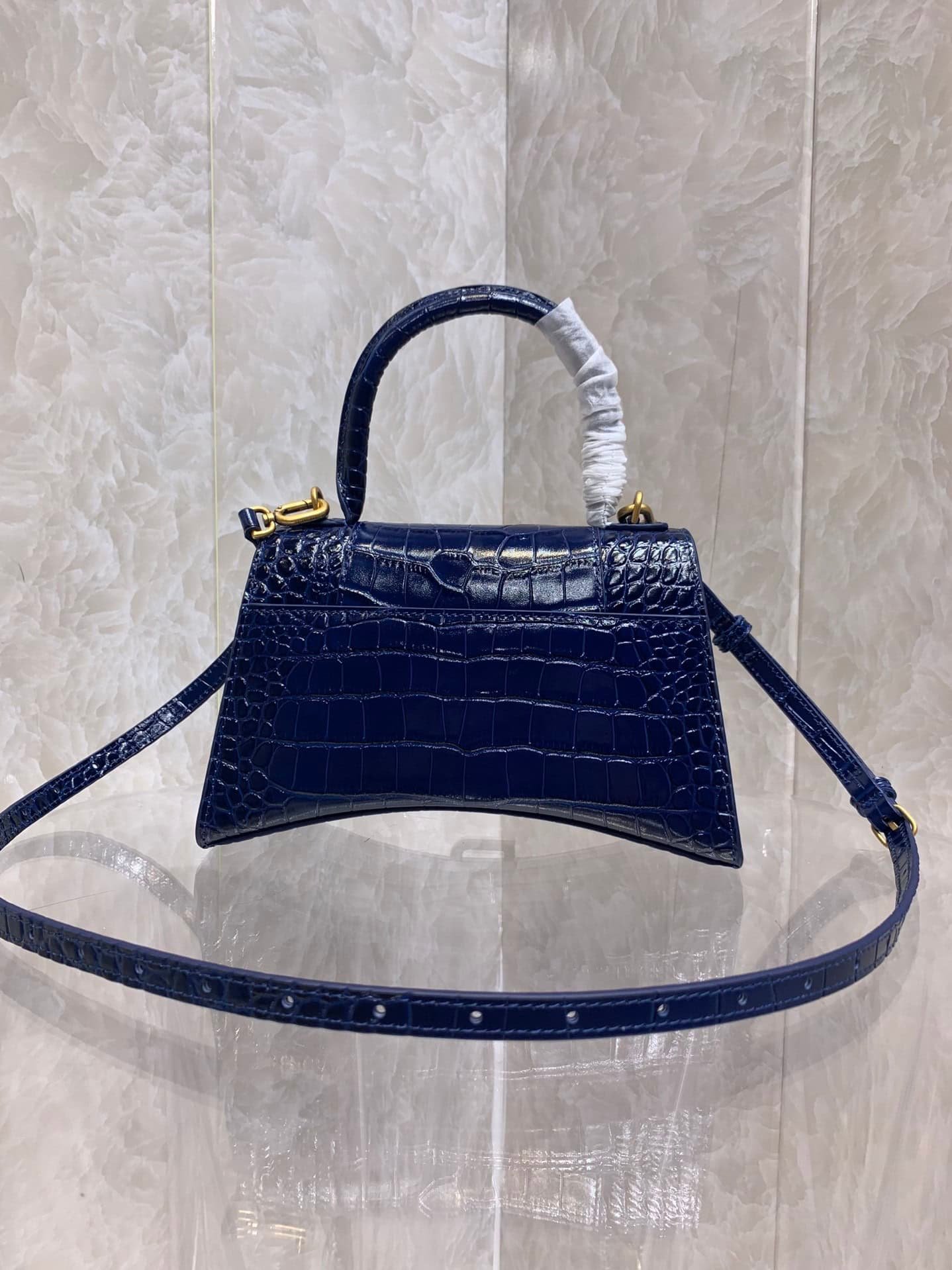 Balenciaga Heavyweight Hourglass Large Bag - Blue 30653 | Sandra Bags - Image 5