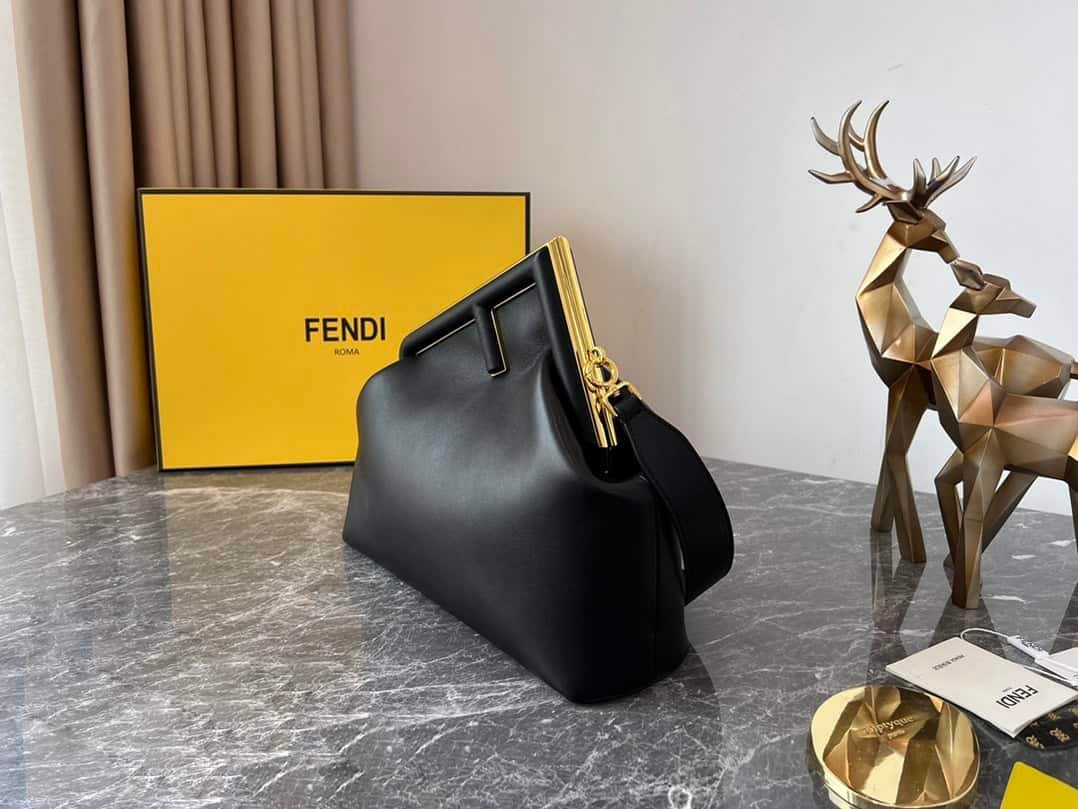 Fendi First Small Handbag β Black 74769 | Sandra Bags - Image 2