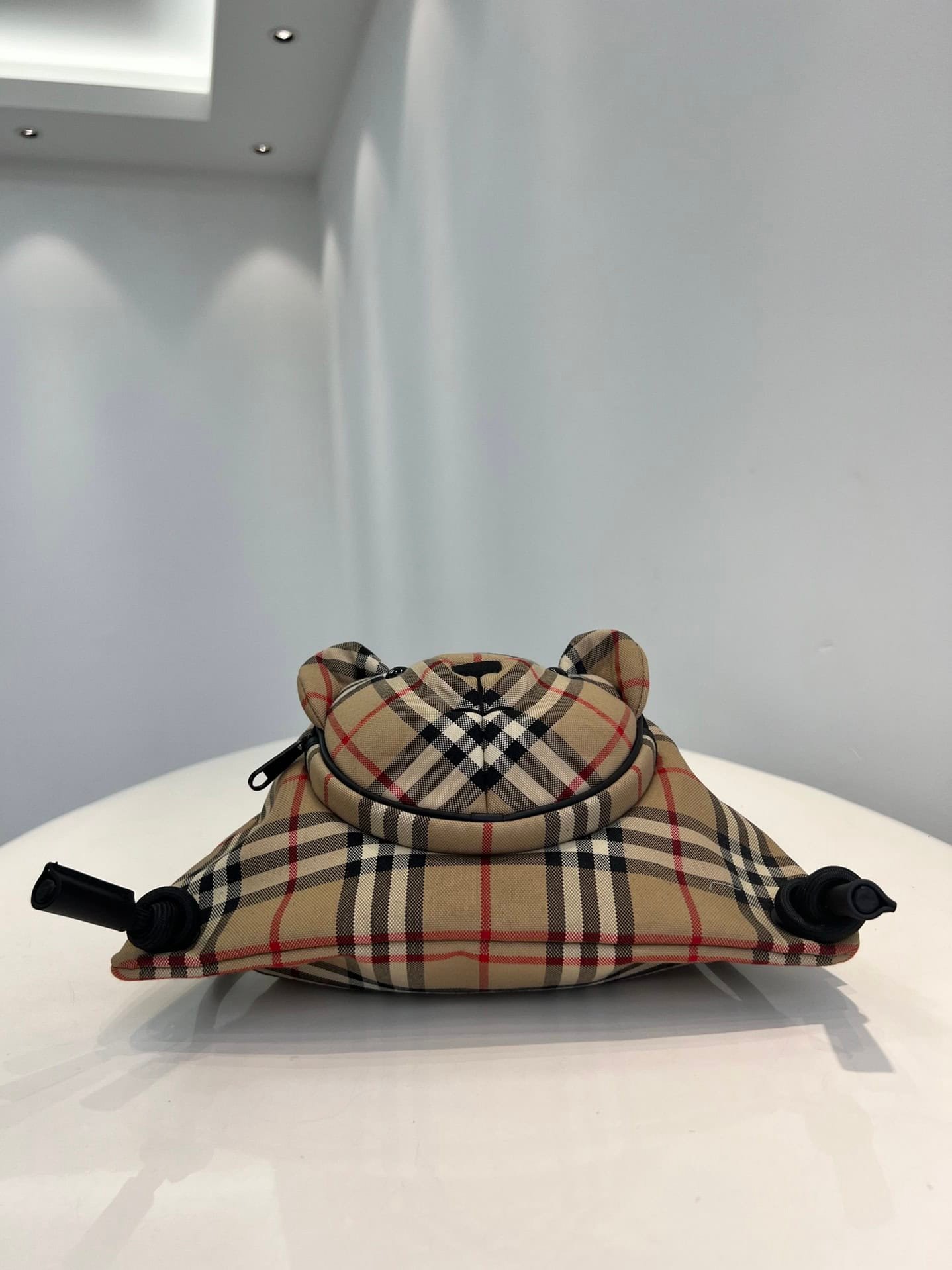 Burberry Plaid Cotton Teddy Bear Backpack 45200 | Sandra Bags - Image 2