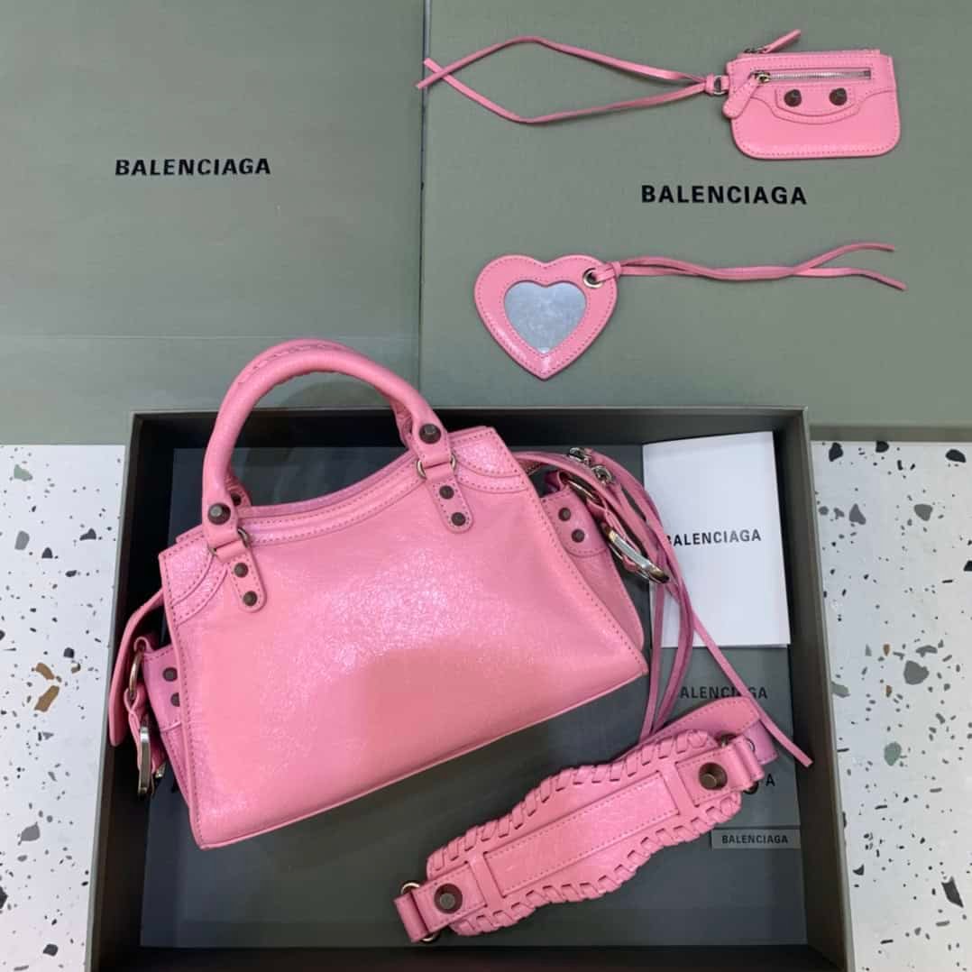 Balenciaga Neo Cagole Motorcycle Bag - Pink 96140 | Sandra Bags - Image 5
