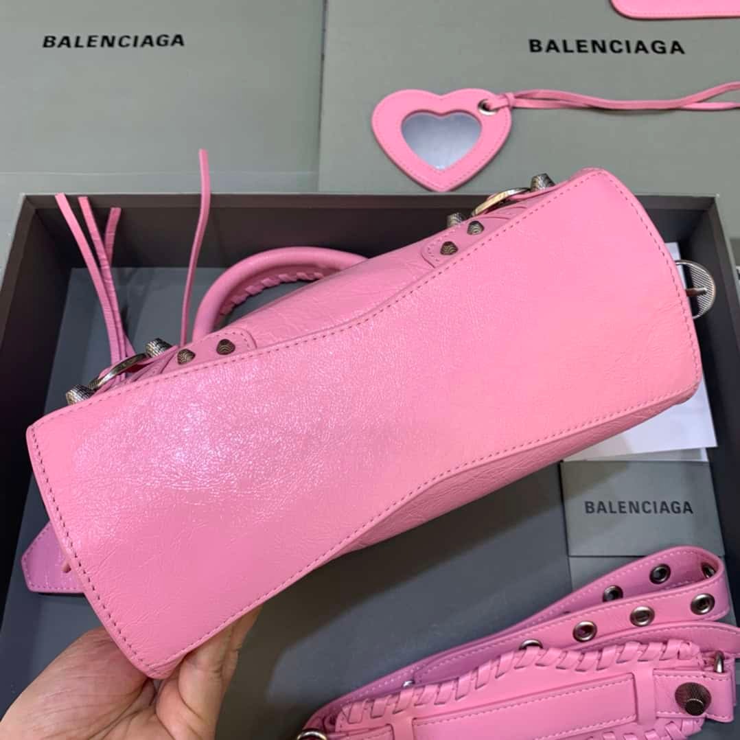 Balenciaga Neo Cagole Motorcycle Bag - Pink 96140 | Sandra Bags - Image 3
