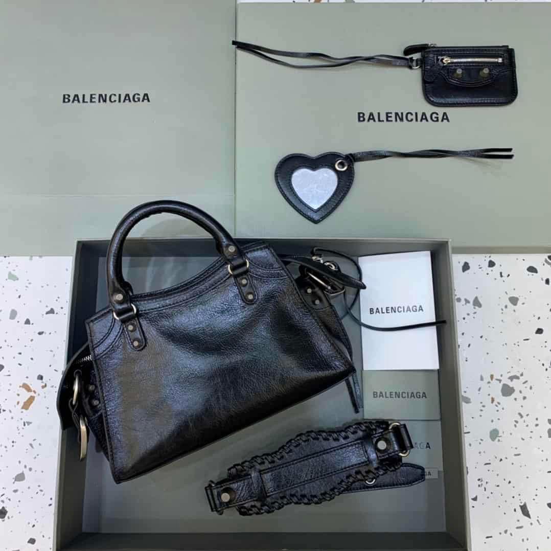 Balenciaga Neo Cagole Motorcycle Bag - Black 44784 | Sandra Bags - Image 5