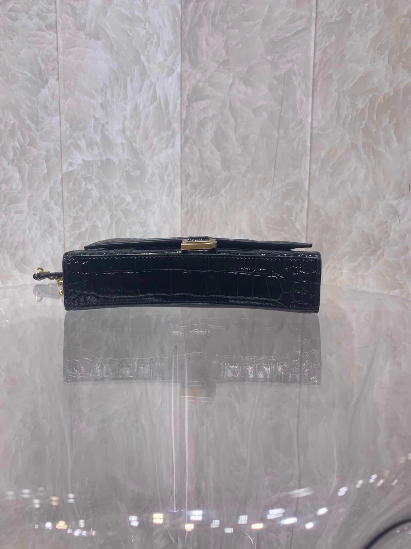 Balenciaga Hourglass Chain Bag - Black (Golden Buckle) 65992 | Sandra Bags - Image 4