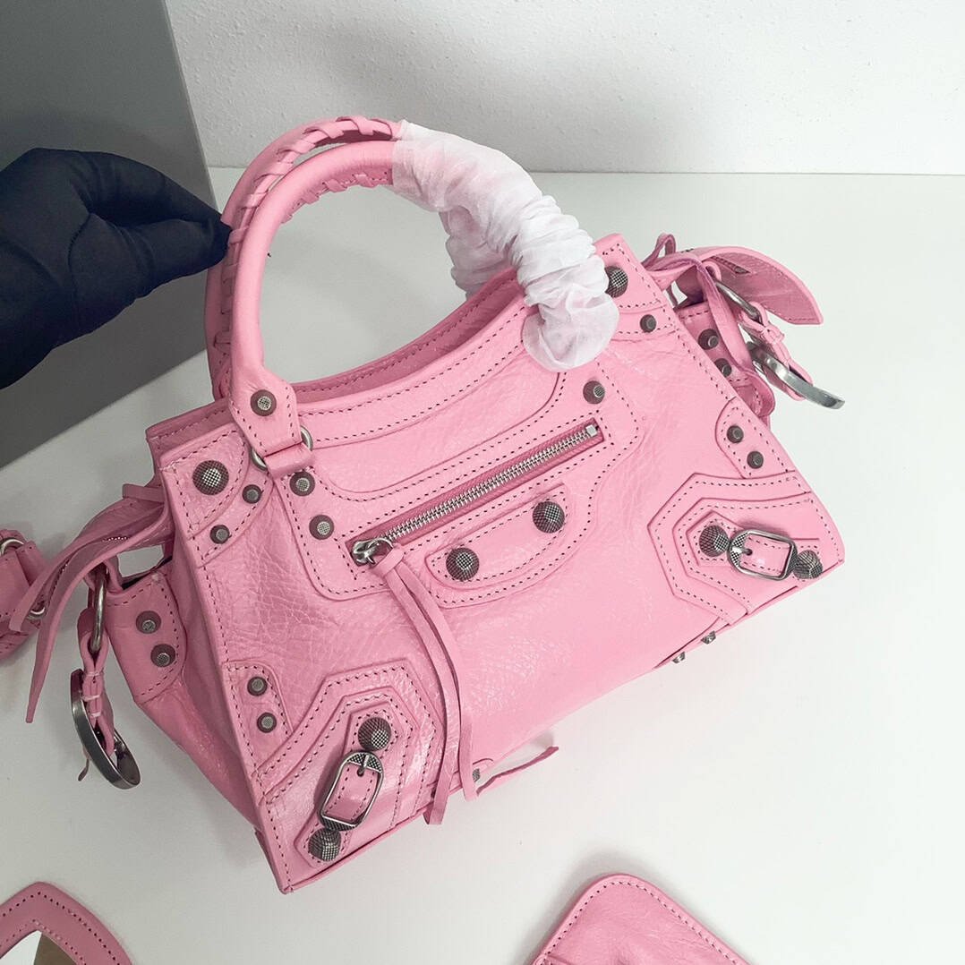 Balenciaga Neo Cagole Explosive Motorbike Bag - Pink 15974 | Sandra Bags - Image 3