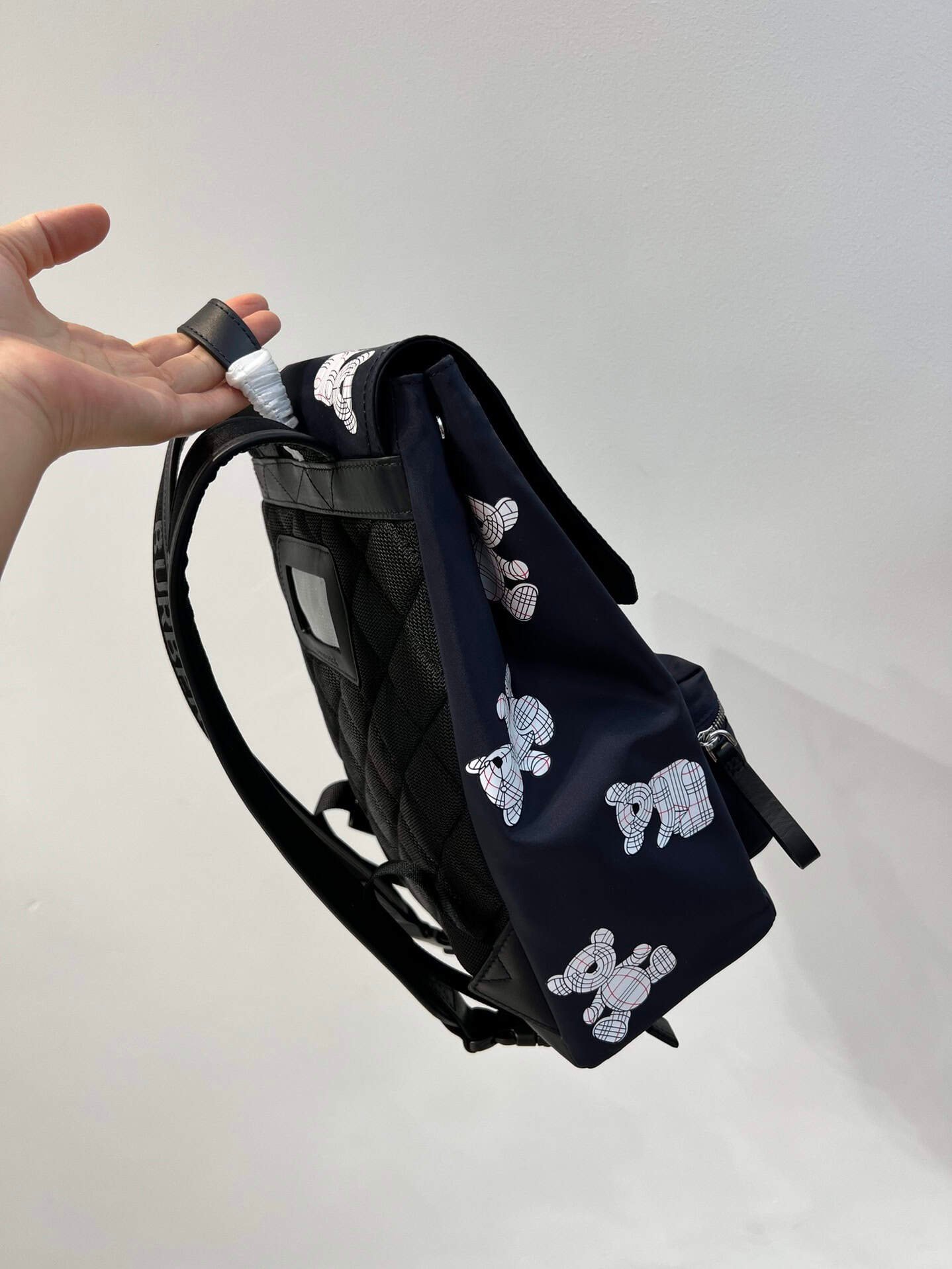 Burberry Thomas Teddy Bear Printed Nylon Backpack 28753 | Sandra Bags - Image 5