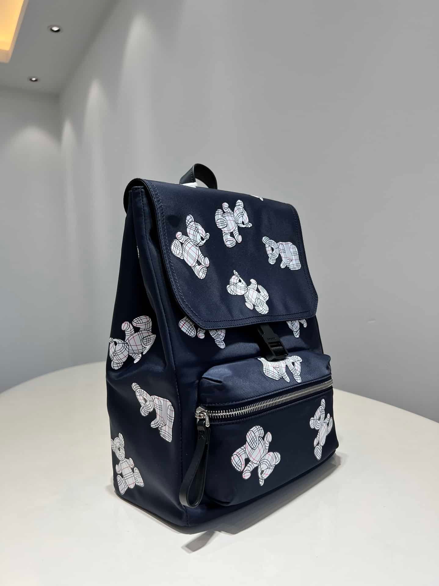 Burberry Thomas Teddy Bear Printed Nylon Backpack 28753 | Sandra Bags - Image 4