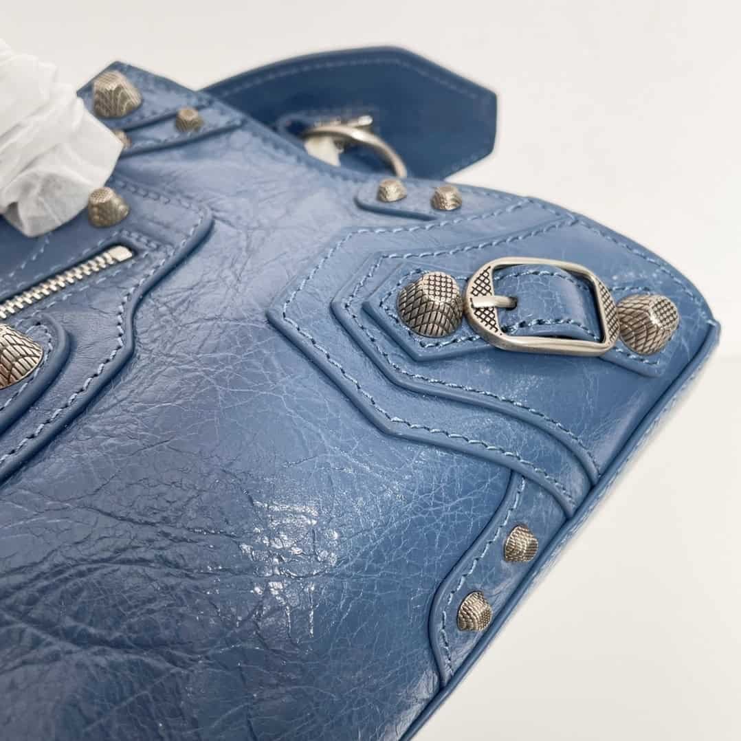 Balenciaga Neo Cagole Explosive Motorbike Bag - Dark Blue 61137 | Sandra Bags - Image 4