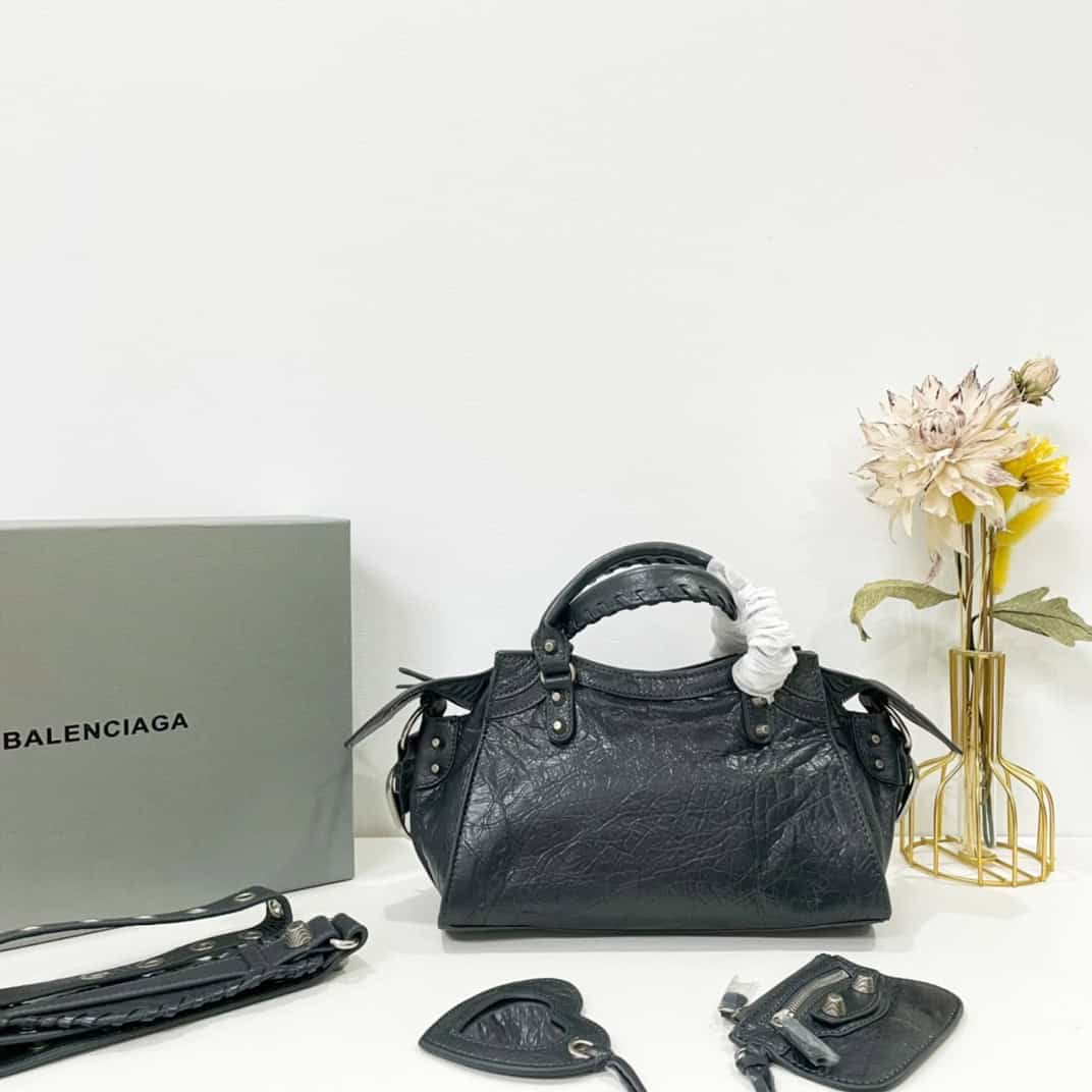 Balenciaga Neo Cagole Explosive Motorbike Bag - Black 21683 | Sandra Bags - Image 5