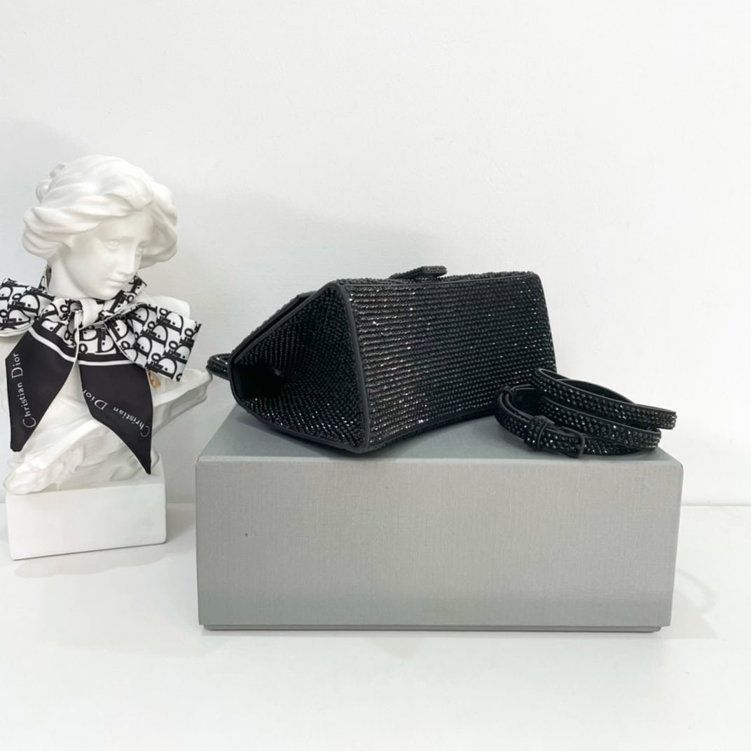 Balenciaga Diamond Hourglass Bag - Black 29286 | Sandra Bags - Image 3
