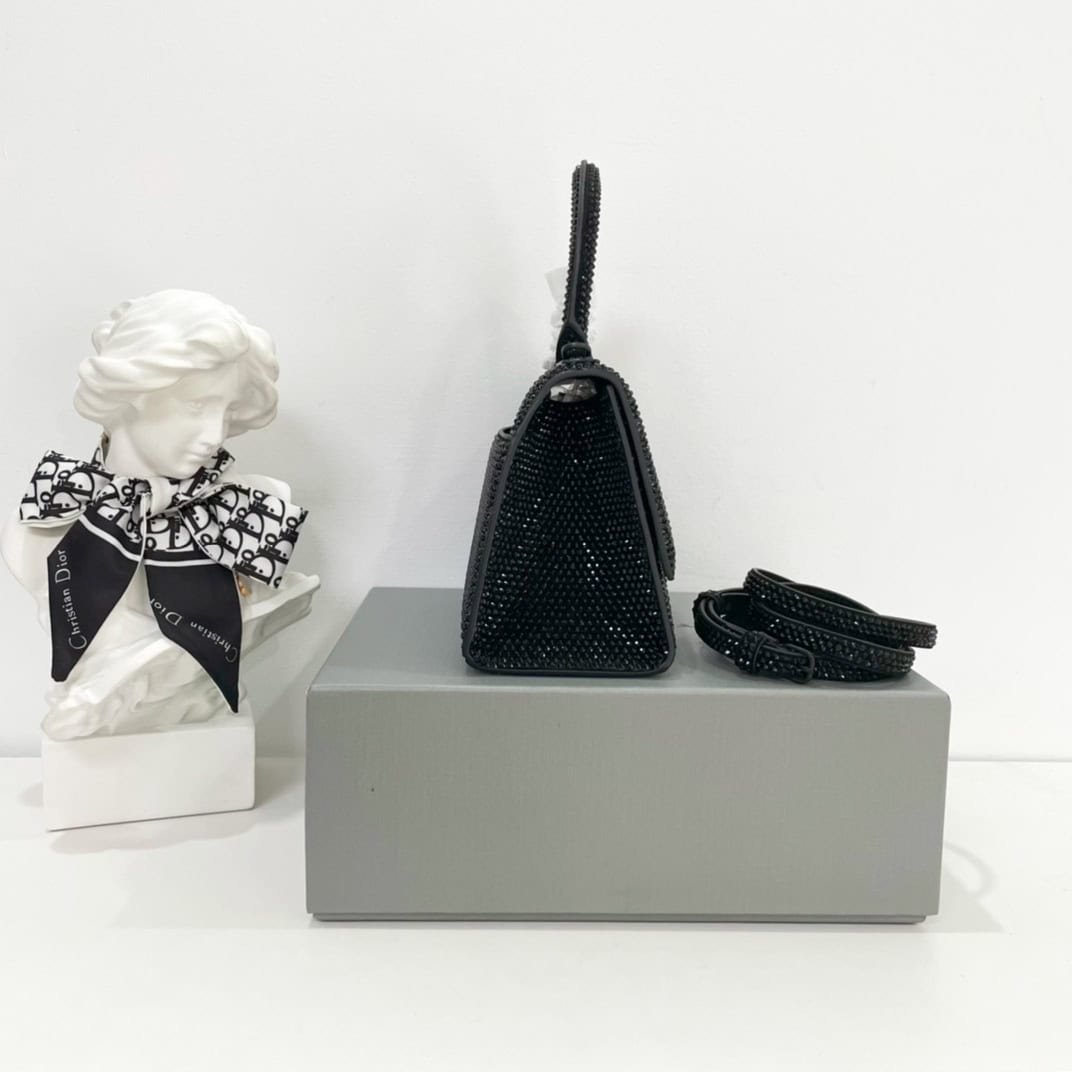 Balenciaga Diamond Hourglass Bag - Black 29286 | Sandra Bags - Image 4