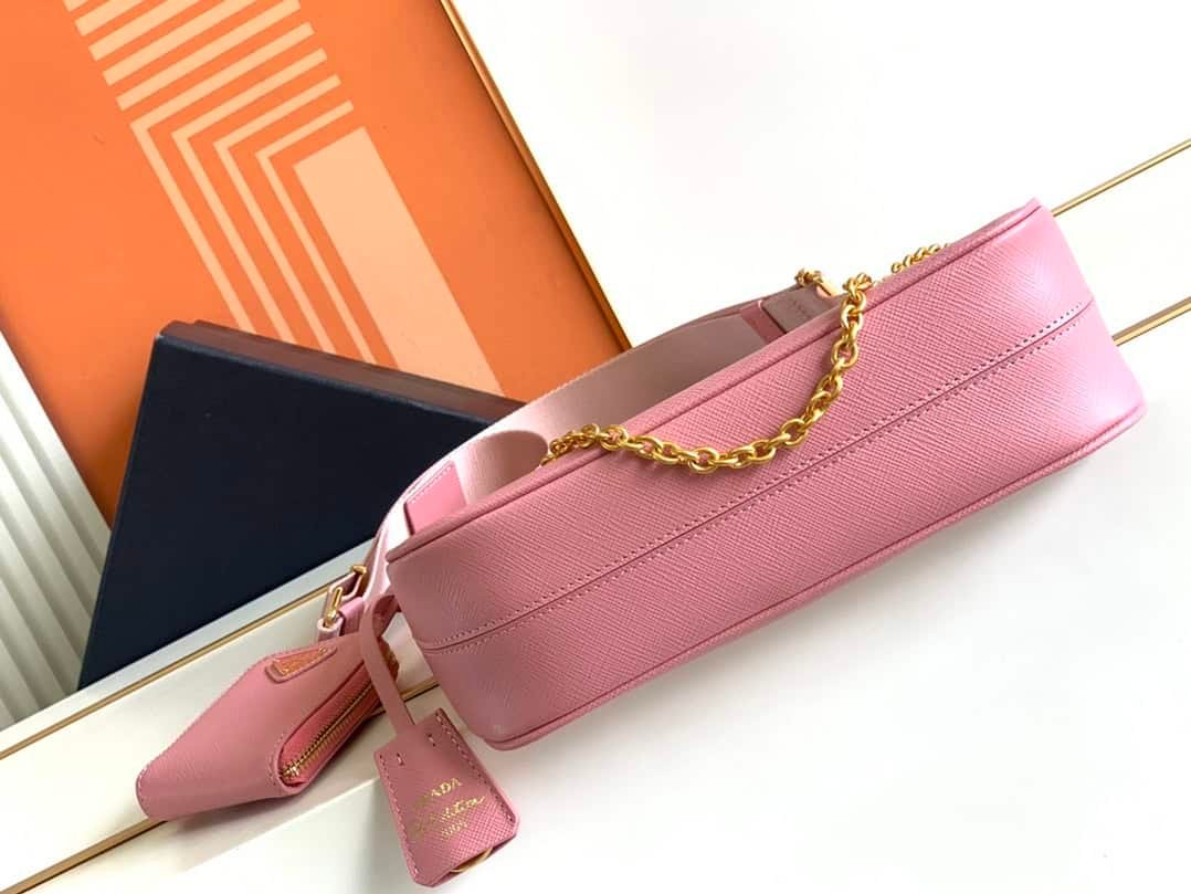 Prada Baokuanqnylon Hobo Large Handbag - Pink 85370 | Sandra Bags - Image 4