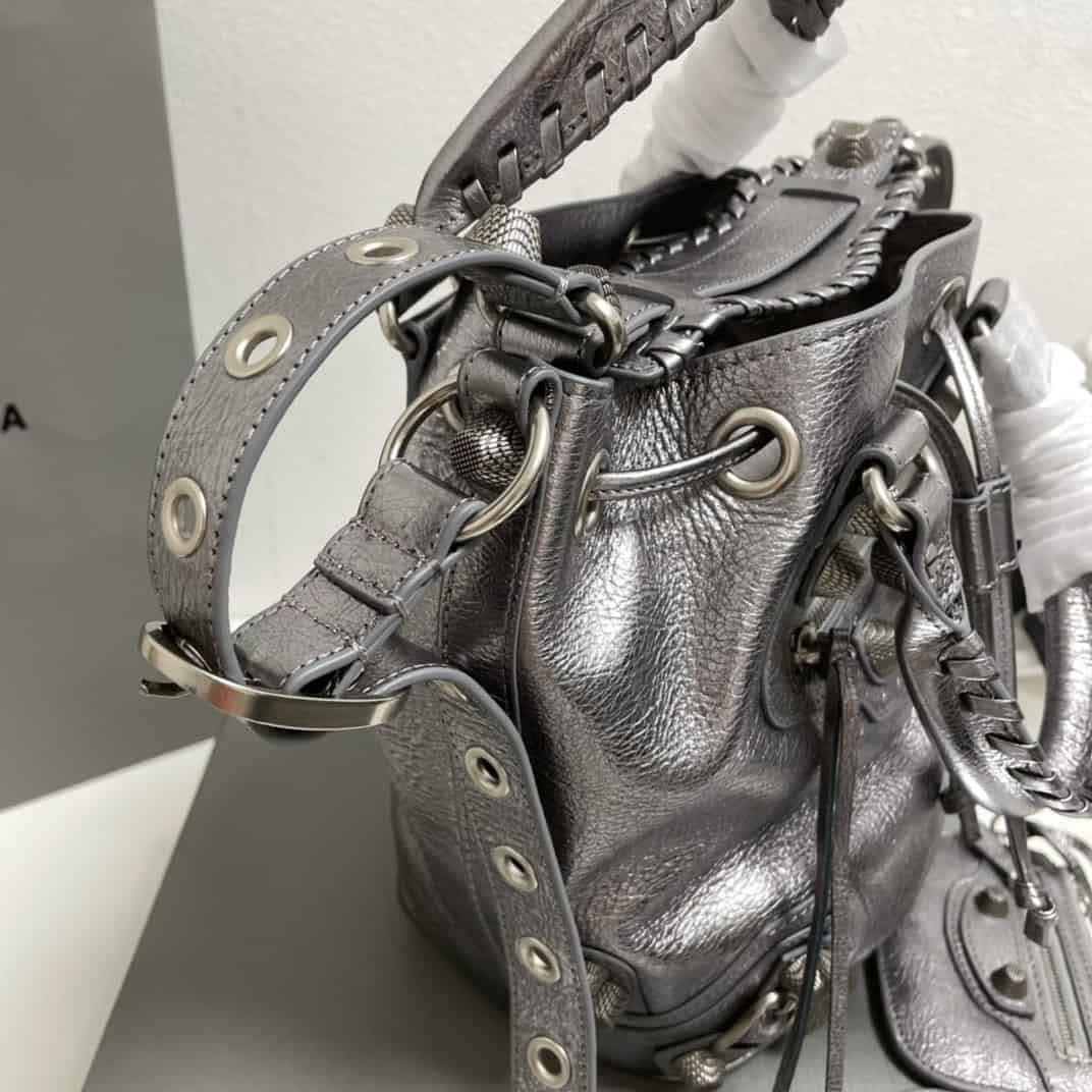 Balenciaga Le Cagole Large Bucket Bag - Gray 12924 | Sandra Bags - Image 4