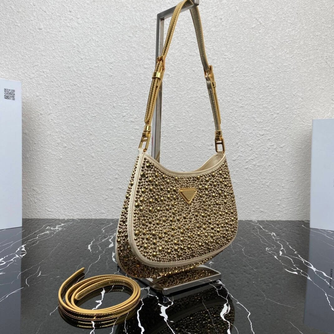 Prada Gold Starry Underarm Bag - Gold 74219 | Sandra Bags - Image 4