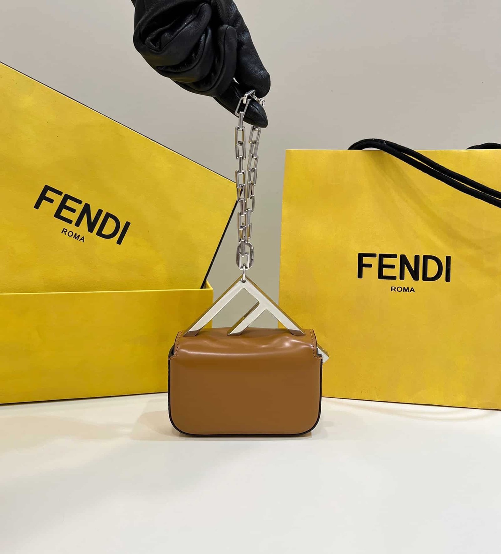 Fendi Mini First Sight Handbag - Brown 91414 | Sandra Bags - Image 4