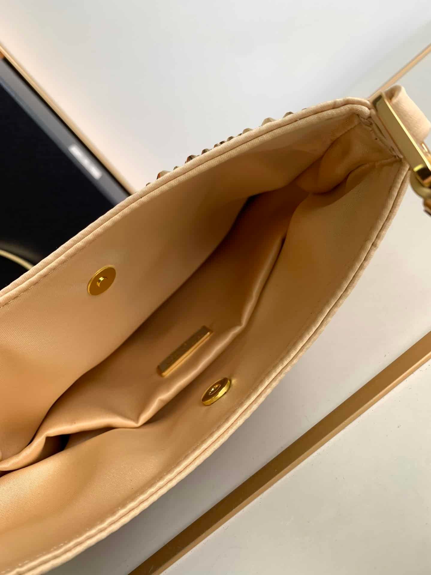 Prada Gypsophila Underarm Bag - Gold 89110 | Sandra Bags - Image 2