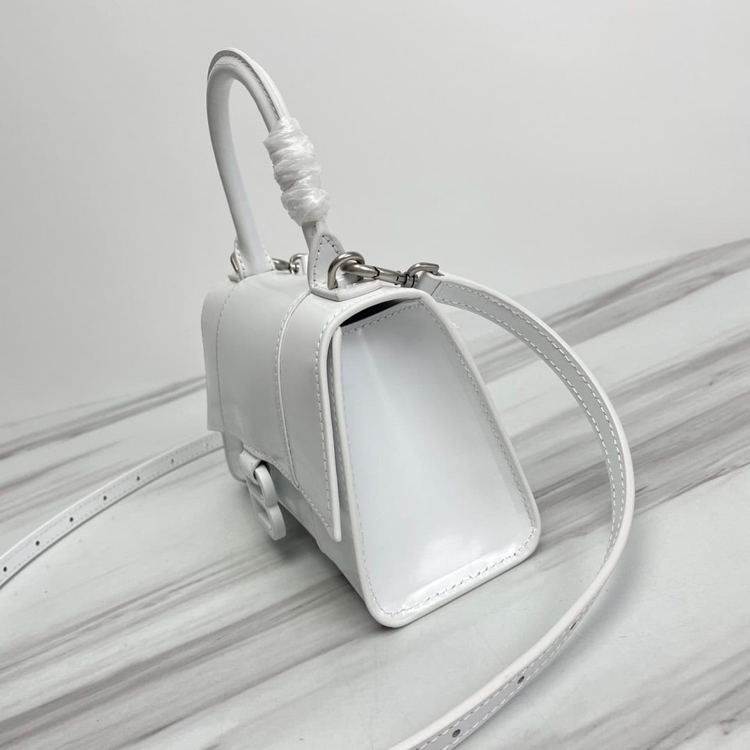 Balenciaga Hourglass Small Bag (White Buckle) - White 64446 | Sandra Bags - Image 5