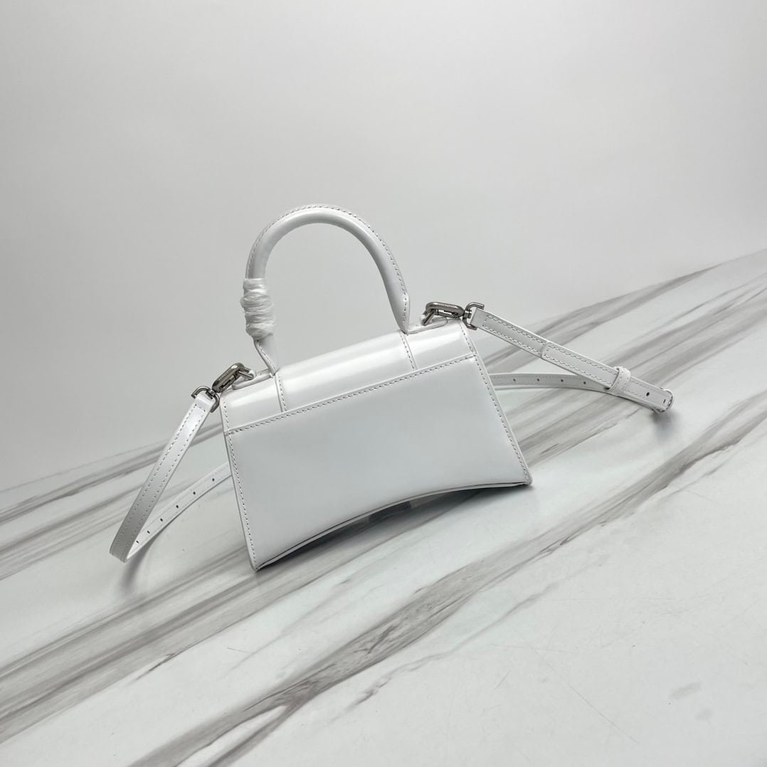 Balenciaga Hourglass Small Bag (White Buckle) - White 64446 | Sandra Bags - Image 4