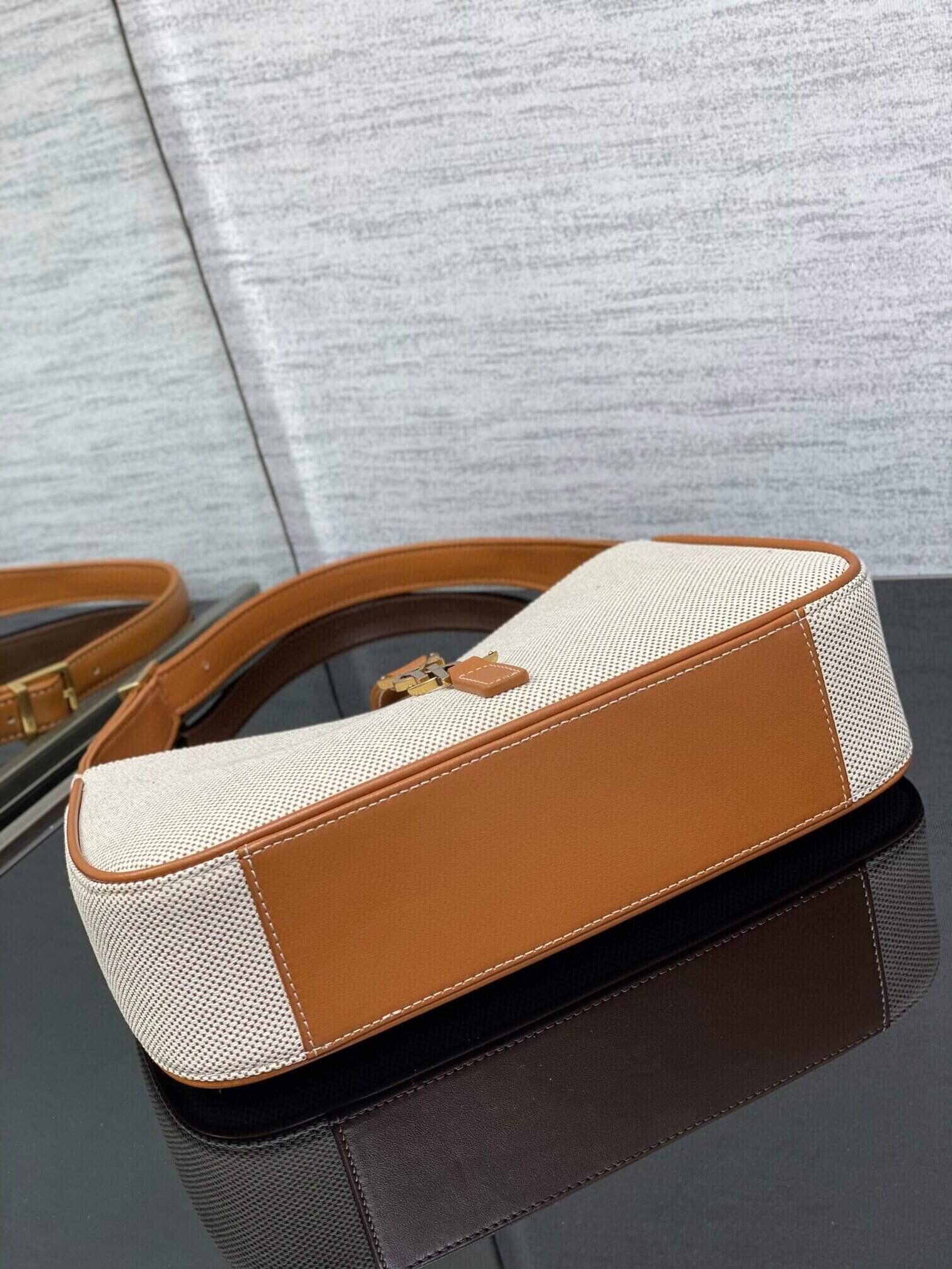 YSL’s New Spring and Summer Show Armpit Bag - White/Brown 30533 | Sandra Bags - Image 3