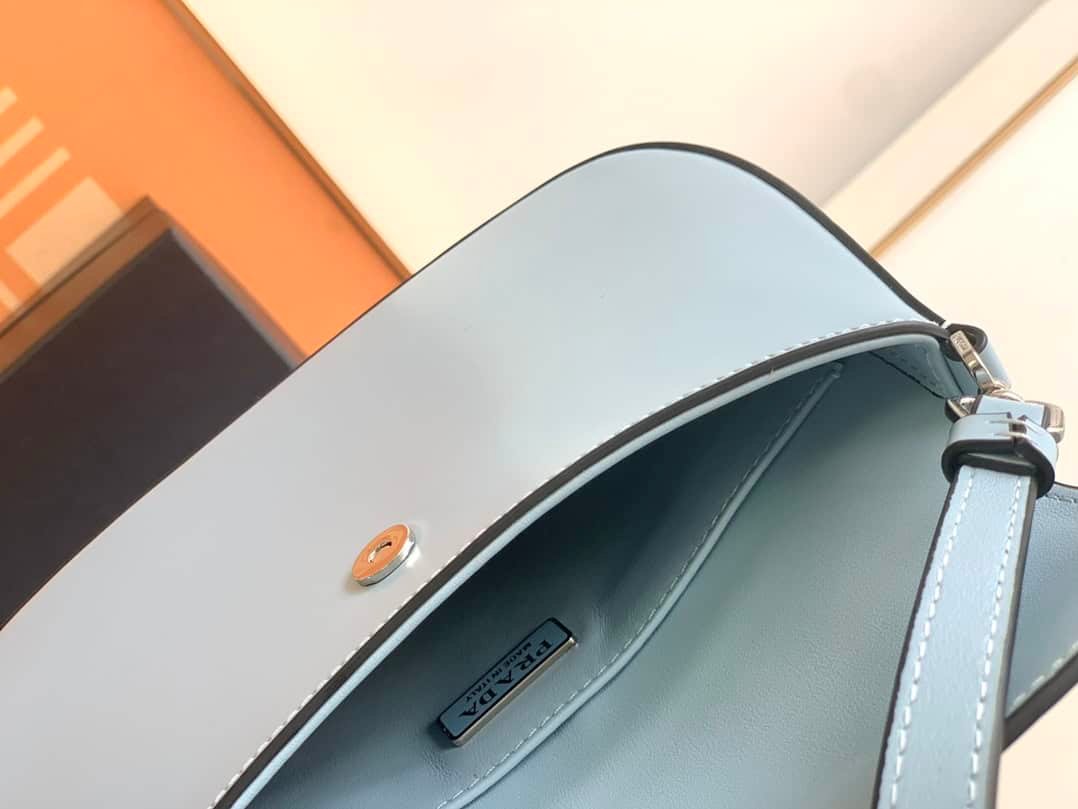 Prada Small Armpit Bag - Flip Interstellar Blue 99844 | Sandra Bags - Image 2