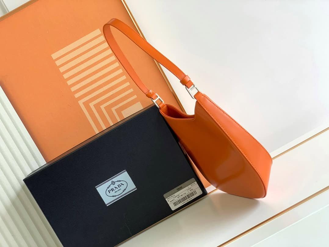 Prada Hobo Underarm Bag - Orange 69959 | Sandra Bags - Image 3