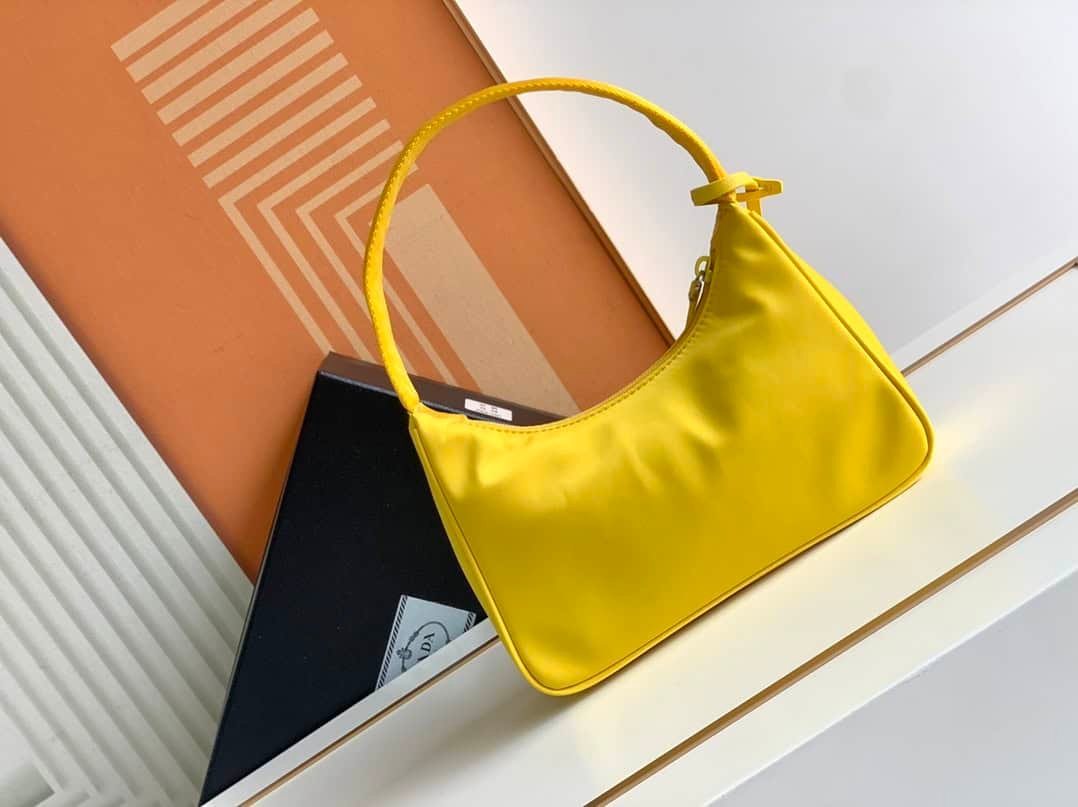Prada Hobo Kendou's Shoulder Bags - Yellow 16118 | Sandra Bags - Image 4