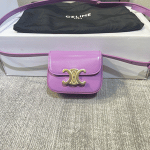 Celine 2022 New Mini Headphone Bag - Purple 99546 | Sandra Bags