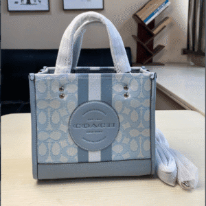 Coach Dempsey Vertical Small Tote Shopping Bag - Blue 97945 | Sandra Bags