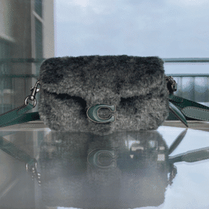 Coach Shearing Tabby Small Furry Little Cutie Handbag - Black 35021 | Sandra Bags