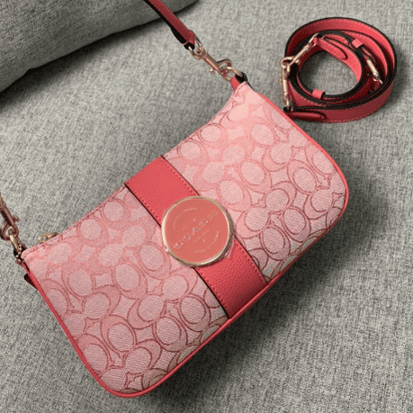Coach Lonniebaguette Women's Handbag - Pink 56558 | Sandra Bags