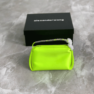 Alexander Wang Satin Clutch Bag - Green 12785 | Sandra Bags