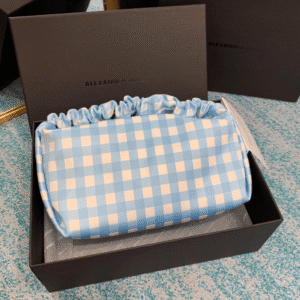 Alexander Wang Velvet Handbag - Blue Plaid 47933 | Sandra Bags