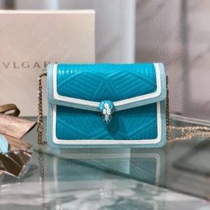 Bulgari Serpenti Forever Snake-Shaped Handbag - Blue 16802 | Sandra Bags