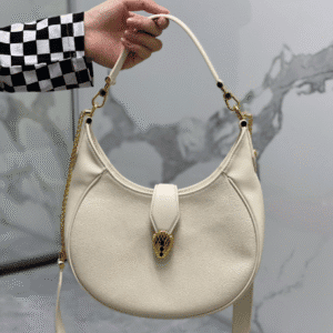 Bulgari Serpenti Ellipse Series Large Crossbody Bag - White 99184 | Sandra Bags