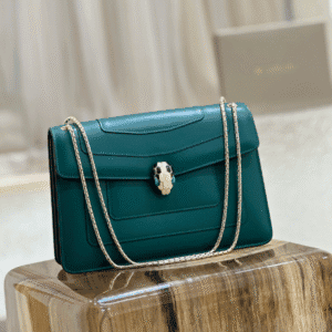 Bulgari Serpenti Forever Flip Handbag - Green 22376 | Sandra Bags
